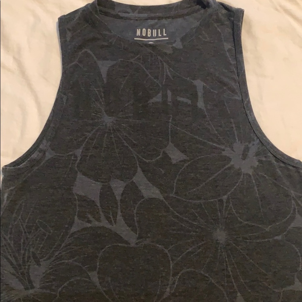 NoBull Crop Floral Tank- Sz XS